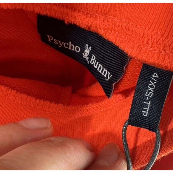 Psycho Bunny Kids' Cleveland Sweatpants Orange Size 4 - Picture 3 of 3